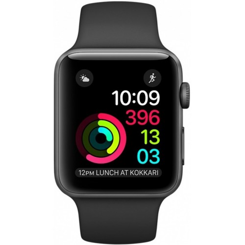 Apple Watch Series 1 38mm Space Gray with Black Sport Band [MP022] фото 2