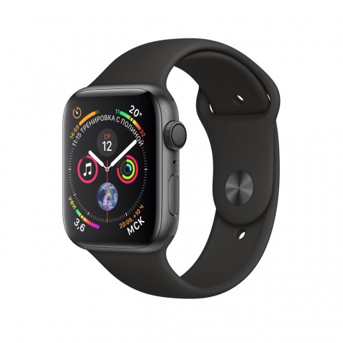 Apple Watch Series 4 LTE 40 мм (сталь черный космос/черный)