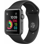 Apple Watch Series 1 38mm Space Gray with Black Sport Band [MP022] фото 1