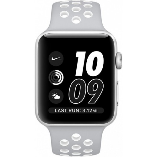 Apple Watch Nike+ 38mm Silver with Flat Silver/White Nike Band [MNNQ2] фото 2