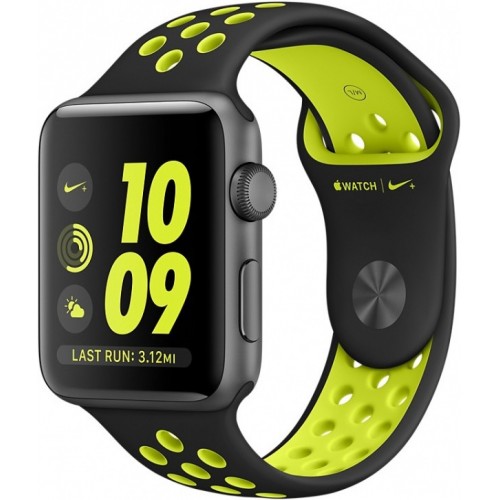 Apple Watch Nike+ 38mm Space Gray with Black/Volt Nike Band [MP082] фото 1