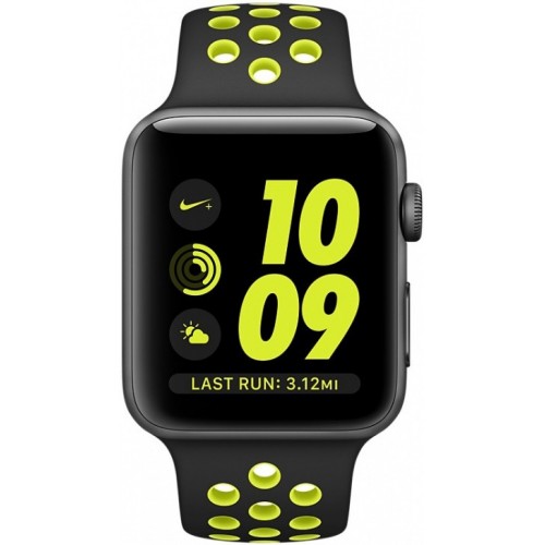 Apple Watch Nike+ 42mm Space Gray with Black/Volt Nike Band [MP0A2] фото 2
