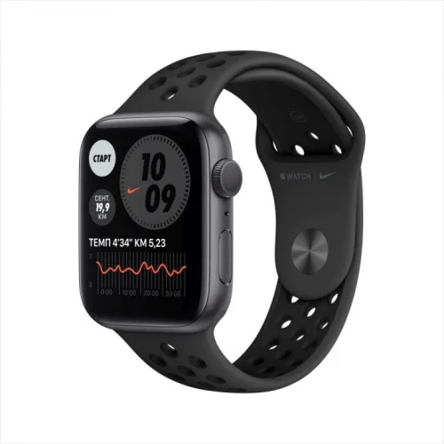 Apple Watch Nike Series 6 44 мм (алюминий черный космос/антрацит)