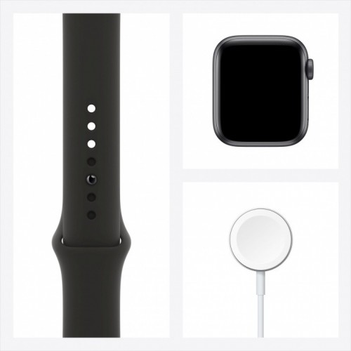 Apple Watch SE 40 мм (алюминий серый космос/черный спортивный) фото 4