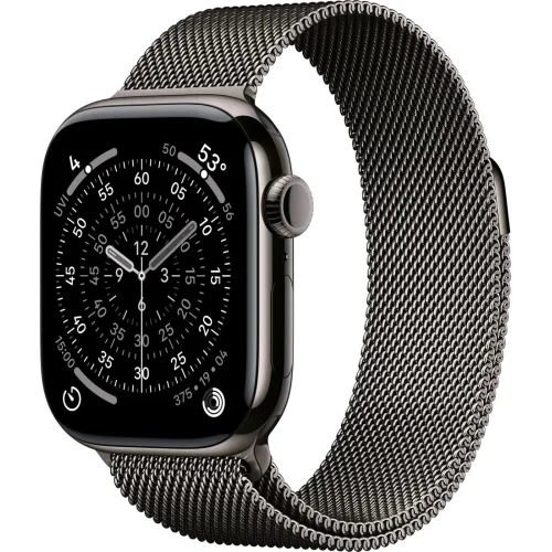 Apple Watch Series 11 LTE 46 мм (титановый корпус, сланец/сланец, миланская петля)