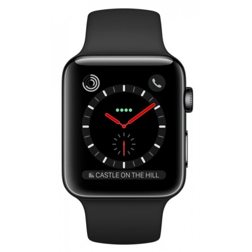 Apple Watch Series 2 38mm Space Black with Black Sport Band [MP492]