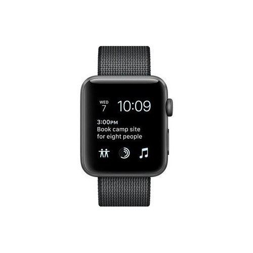 Apple Watch Series 2 42mm Space Gray with Black Woven Nylon [MP072] фото 2
