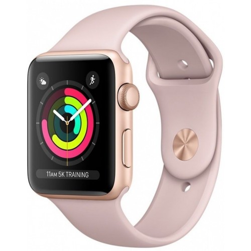 Apple Watch Series 3 38 мм (золотистый алюминий/розовый песок)