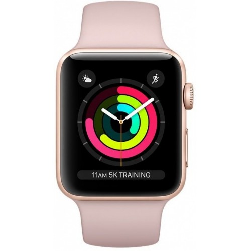 Apple Watch Series 3 42 мм (золотистый алюминий/розовый песок) фото 2