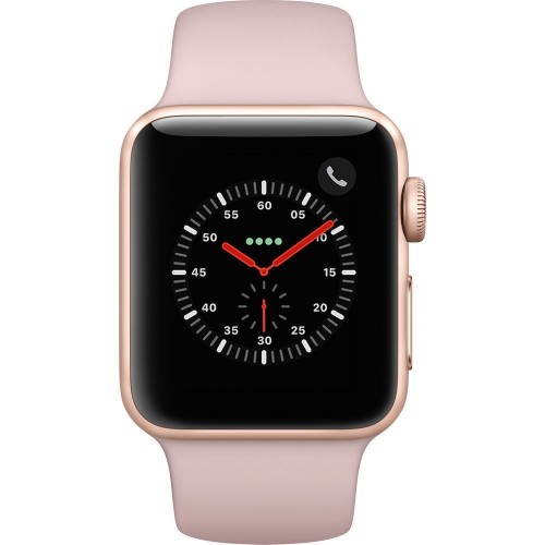 Apple Watch Series 3 LTE 42 мм (золотистый алюминий/розовый песок) [MQK32] фото 2