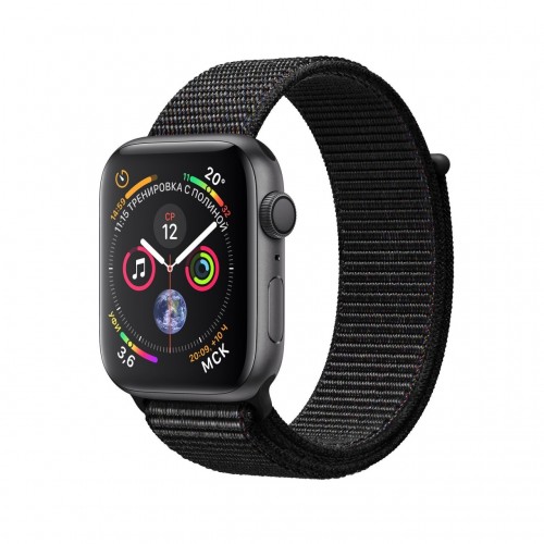 Apple Watch Series 4 40 мм (алюминий серый космос/нейлон черный) фото 1
