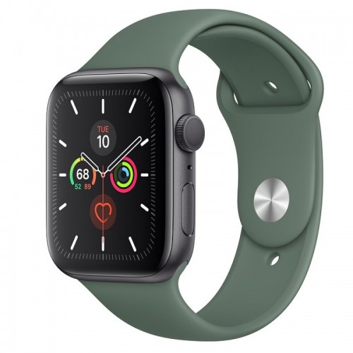 Apple Watch Series 5 40 мм (серебристый алюминий/зеленый спортивный) фото 1