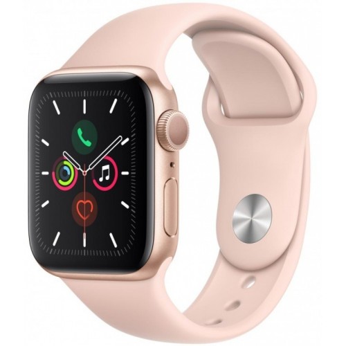 Apple Watch Series 5 44 мм (алюминий золотистый/розовый песок)