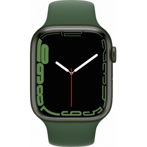 Apple Watch Series 7 41 мм (зеленый/зеленый клевер спортивный) фото 2