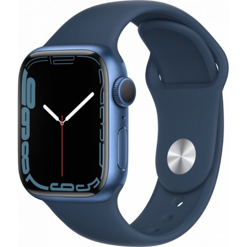 Apple Watch Series 7 45 мм (синий/синий омут спортивный)
