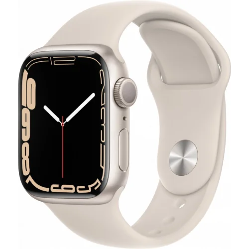 Apple Watch Series 7 45 мм (сияющая звезда/сияющая звезда спортивный)
