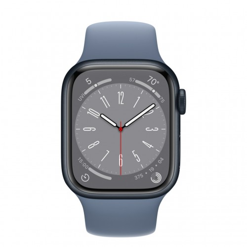 Apple Watch Series 8 41 мм (алюминиевый корпус, полуночный/сланцево-синий, спортивный силиконовый ремешок) фото 2