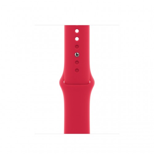 Apple Watch Series 8 LTE 41 мм (алюминиевый корпус, полуночный/красный, спортивный силиконовый ремешок) фото 3