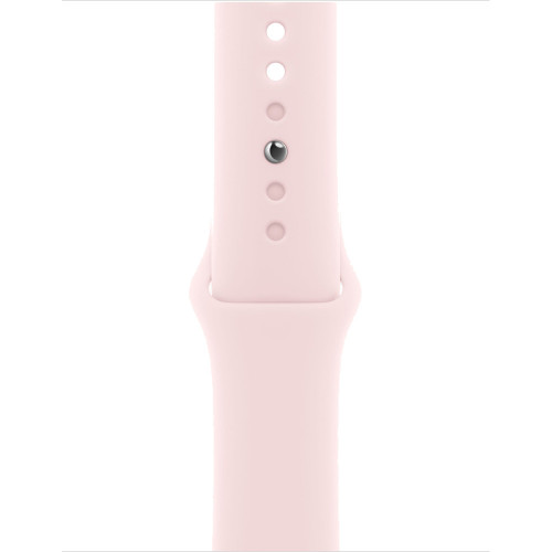 Apple Watch Series 9 41 мм (алюминиевый корпус, розовый/розовый, спортивный силиконовый ремешок S/M) фото 3