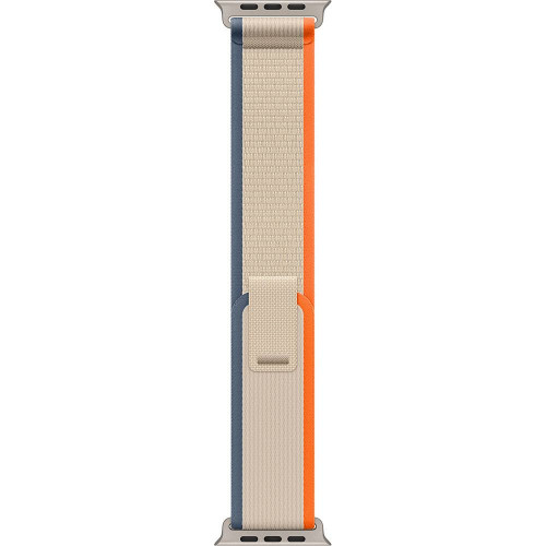 Apple Watch Ultra 2 LTE 49 мм (титановый корпус, титановый/бежево-оранжевый, нейлоновый ремешок размера S/M) фото 3