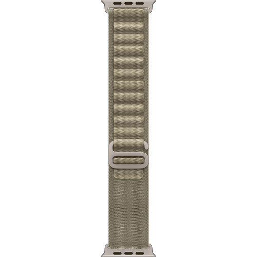 Apple Watch Ultra 2 LTE 49 мм (титановый корпус, титановый/оливковый, текстильный ремешок размера M) фото 3