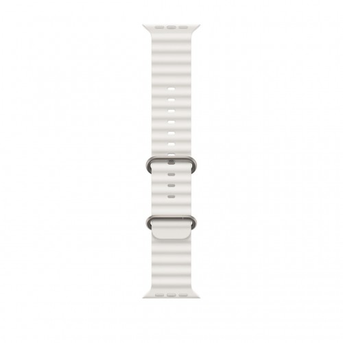 Apple Watch Ultra LTE 49 мм (титановый корпус, титановый/белый, ремешок из эластомера) фото 3