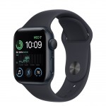 Apple Watch SE 2 40 мм (алюминиевый корпус, полуночный/полуночный, спортивный силиконовый ремешок) фото 1