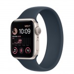 Apple Watch SE 2 40 мм (алюминиевый корпус, звездный свет/синий шторм, силиконовый ремешок)
