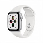 Apple Watch SE 40 мм (алюминий серебристый/белый спортивный) фото 1