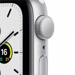 Apple Watch SE 44 мм (алюминий серебристый/белый спортивный) фото 2