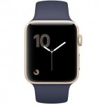 Apple Watch Series 1 42mm Gold with Midnight Blue Sport Band [MQ122] фото 4
