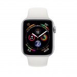 Apple Watch Series 4 44 мм (алюминий серебристый/белый) фото 2