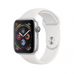 Apple Watch Series 4 LTE 44 мм (алюминий серебристый/белый) фото 1