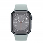 Apple Watch Series 8 41 мм (алюминиевый корпус, полуночный/суккулент, спортивный силиконовый ремешок) фото 2