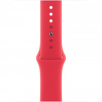 Apple Watch Series 9 45 мм (алюминиевый корпус, красный/красный, спортивный силиконовый ремешок M/L) фото 3