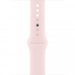Apple Watch Series 9 45 мм (алюминиевый корпус, розовый/розовый, спортивный силиконовый ремешок M/L) фото 3