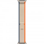 Apple Watch Ultra 2 LTE 49 мм (титановый корпус, титановый/бежево-оранжевый, нейлоновый ремешок размера M/L) фото 3