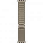 Apple Watch Ultra 2 LTE 49 мм (титановый корпус, титановый/оливковый, текстильный ремешок размера S) фото 3