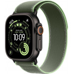 Apple Watch Ultra 3 LTE 49 мм (титановый корпус, черный/зеленый, нейлоновый ремешок) фото 1