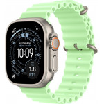 Apple Watch Ultra 3 LTE 49 мм (титановый корпус, природный/салатовый, ремешок из эластомера) фото 1